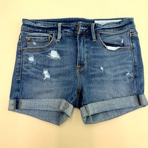 Treasure and Bond denim shorts- distressed- size 26- stretch cotton